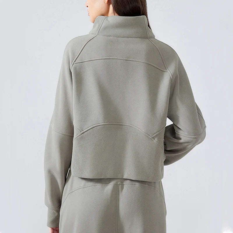 Mouvella Active — Sweat-shirt zippé en polaire pour femme