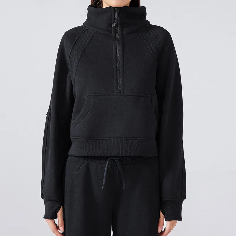 Mouvella Active — Sweat-shirt zippé en polaire pour femme