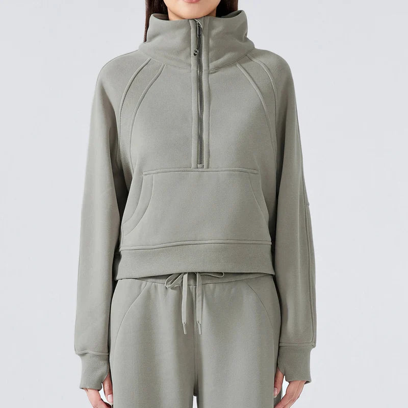 Mouvella Active — Sweat-shirt zippé en polaire pour femme