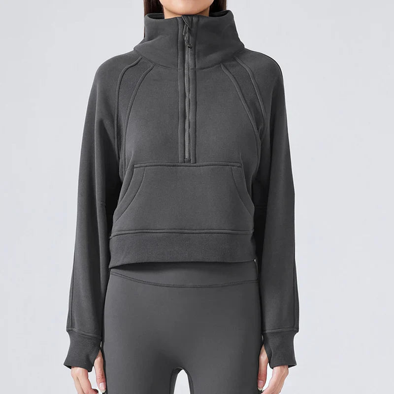 Mouvella Active — Sweat-shirt zippé en polaire pour femme