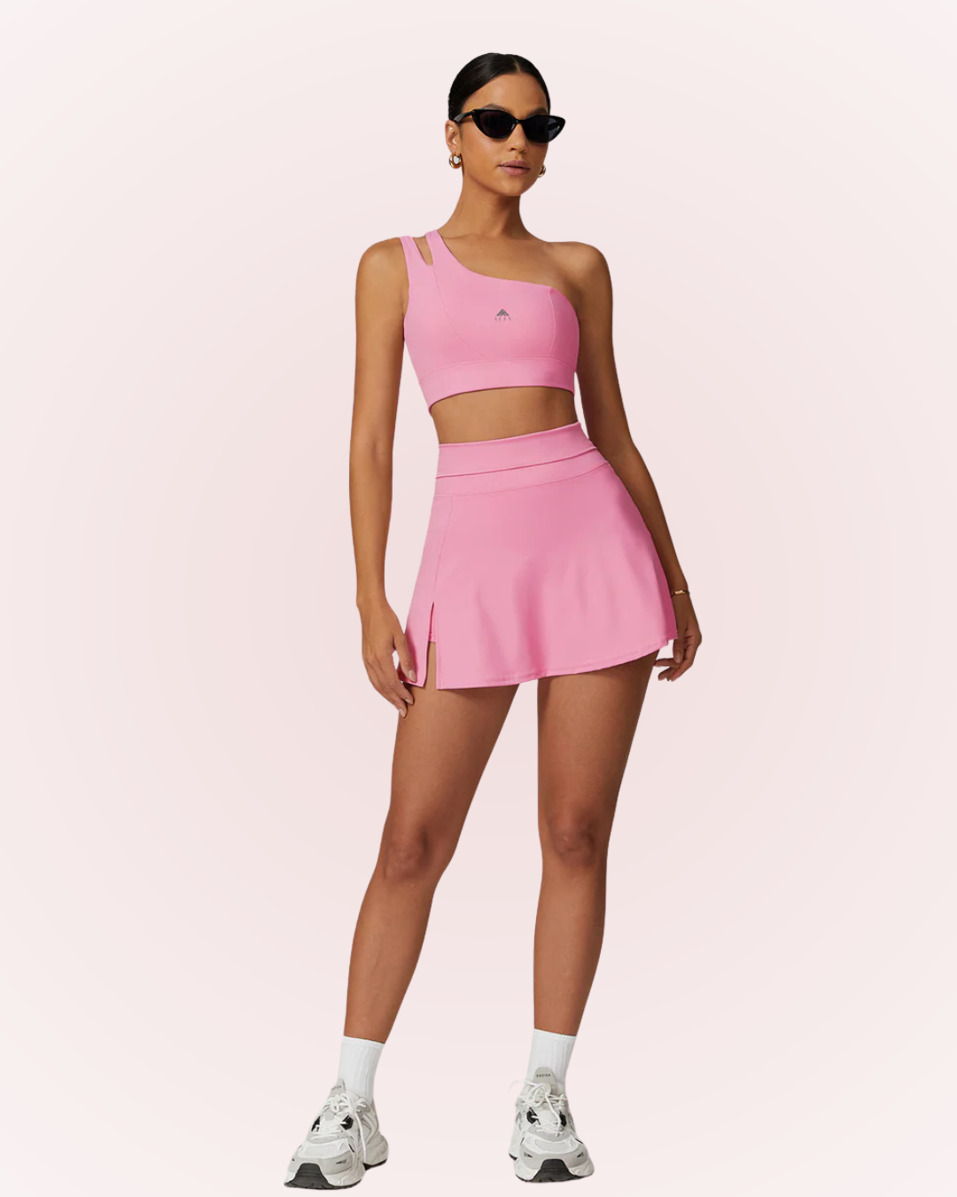 Ensemble de sport Grace™ — Haut rembourré à une épaule + jupe